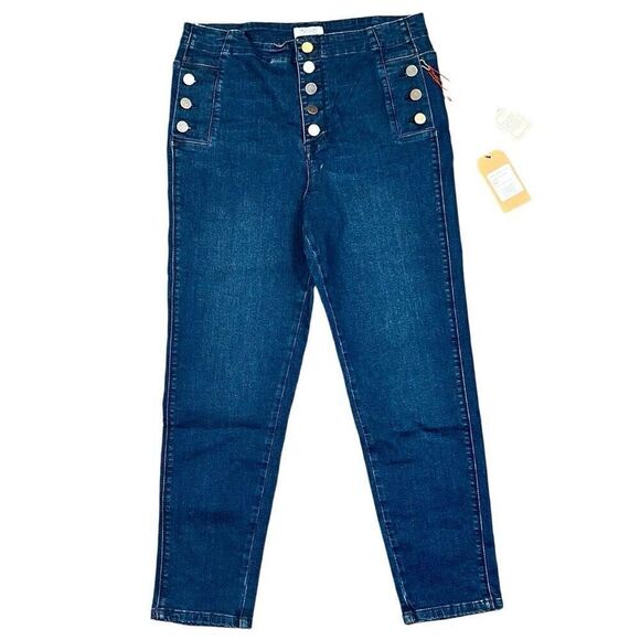 New Tru Luxe Crop Skinny Denim Jean 8 - Picture 1 of 10